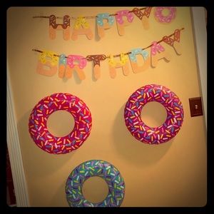 Donut party decor